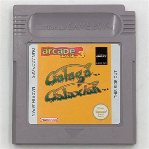 Arcade Classic 3 - Galaga and Galaxian - Cartridge - Gameboy Original (B Grade) (Genbrug)